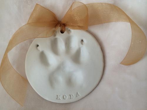 Paw print of deceased sales pet